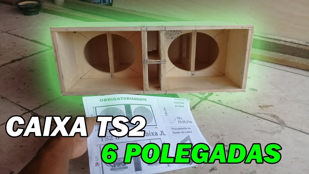 como fazer caixa de grave ts2 6 polegadas para mini paredão !