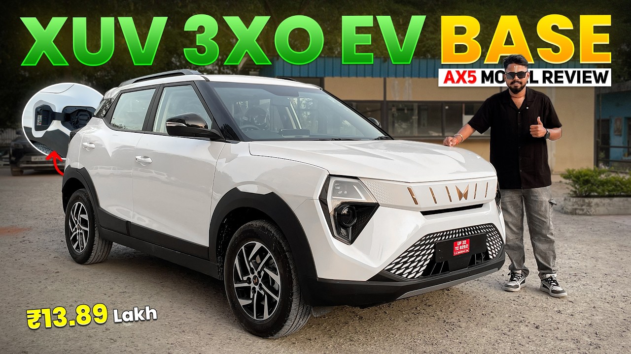 New Mahindra XUV 3XO EV AX5 Review ⚡| Top vs Base &ndash;क्या लें? 🤔