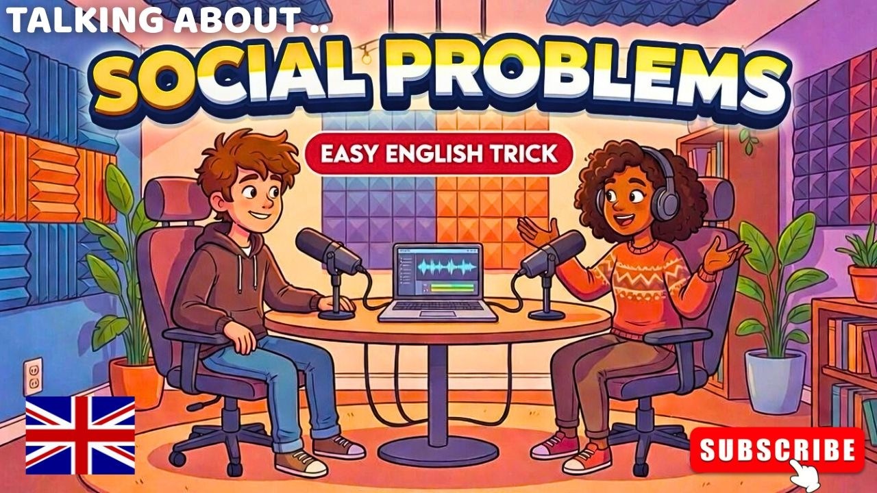 Talking About Social Problems Vocabulary | English Conversation Practice