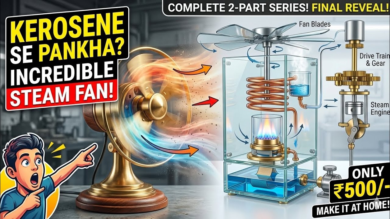 How it Works: The Amazing Kerosene Oil Fan (No Electricity