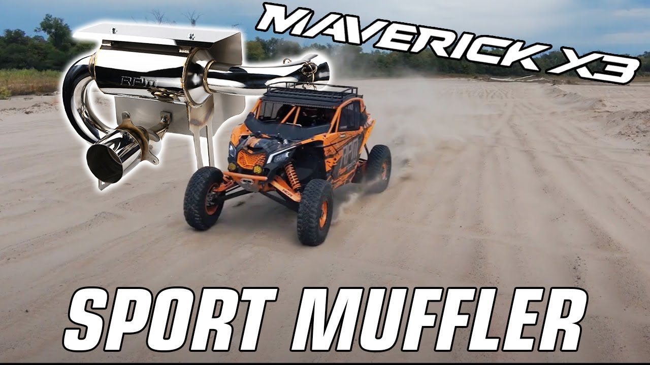 Установка спортивного глушителя RPM SxS X3! Лучший по звучанию глушитель для Turbo Maverick X3 на...