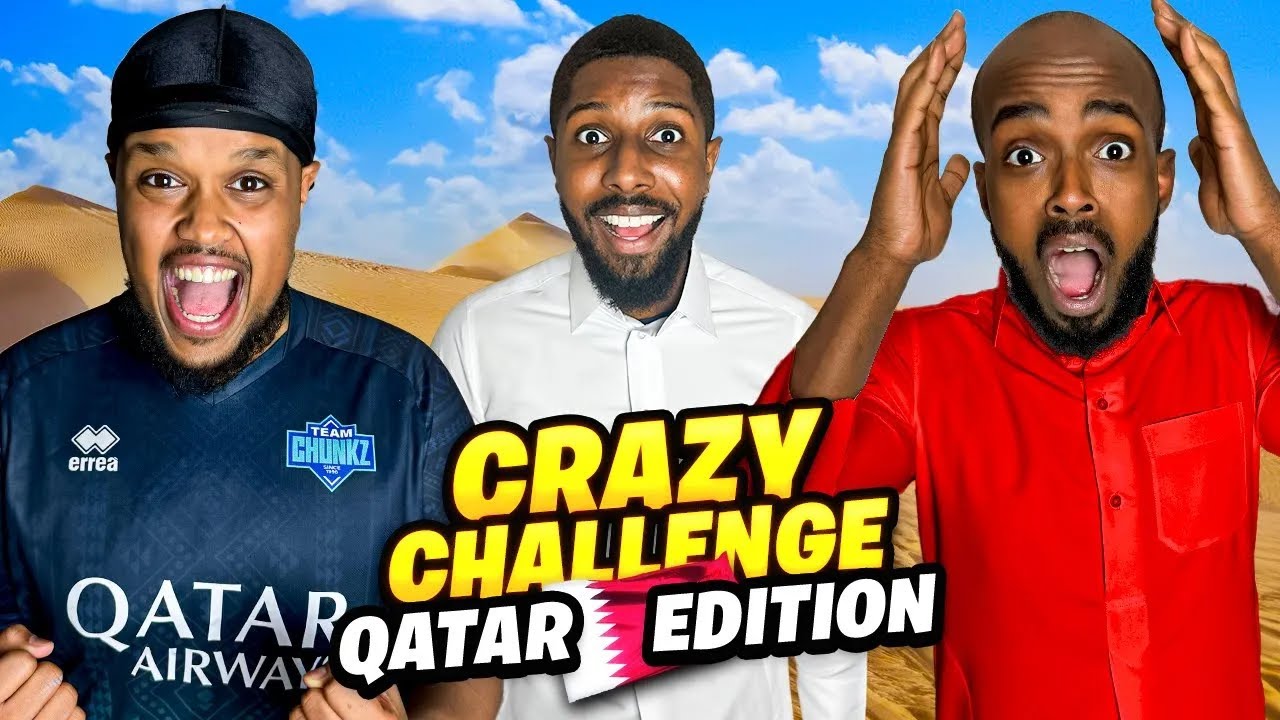 CRAZY QATAR FITNESS CHALLENGE! FT Chunkz, Sharky & Harry Pinero