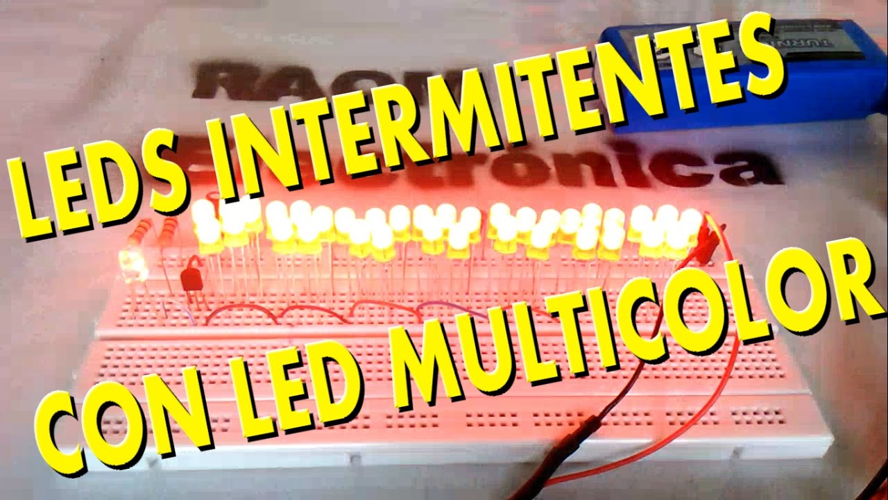 ⚡Leds intermitentes sin circuito integrado (Muy fácil de hacer)💡