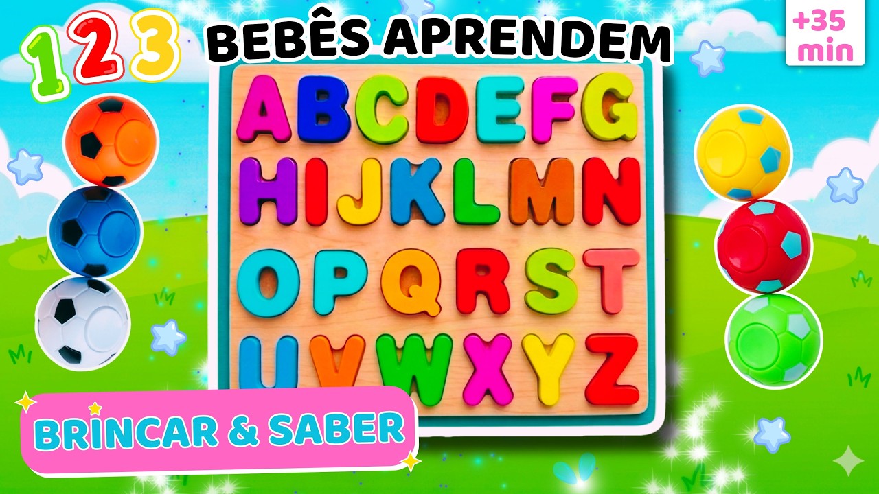 Aprender as LETRAS, aprender os N&Uacute;MEROS, aprender a CONTAR - Desenho educativo infantil em PORTUGU&Ecirc;S
