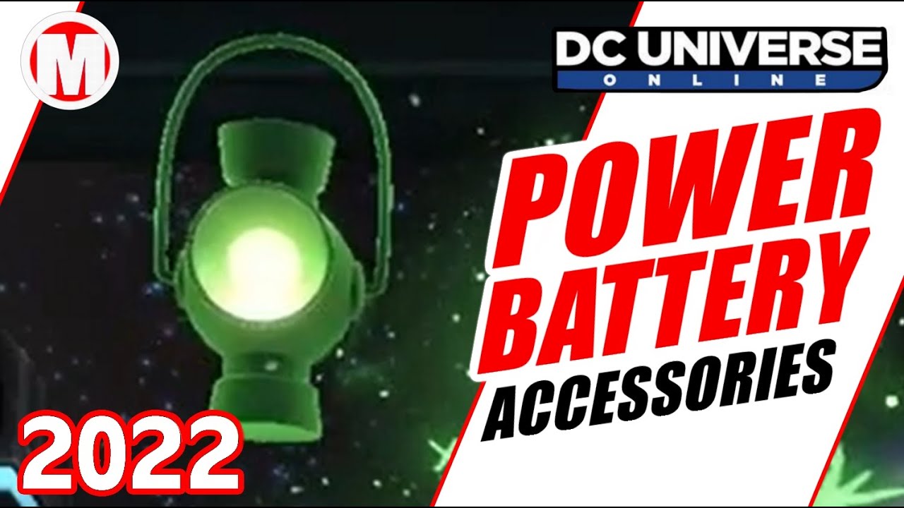DCUO Green Red and Yellow Power Battery Accessories