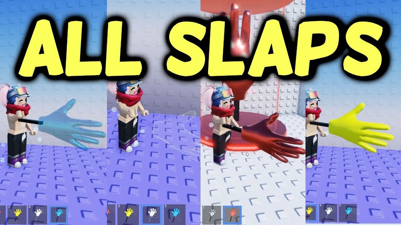 SLAP TOWER 4 Как получить ВСЕ ШЛЕП-РУКИ в Roblox