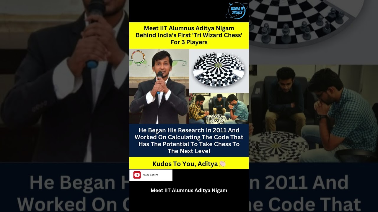 Meet IIT Alumnus Aditya Nigam Behind India's First 'Tri Wizard Chess' For 3 Players