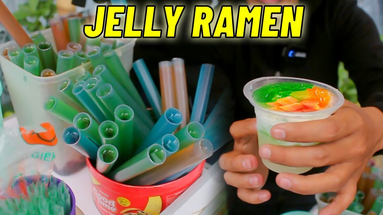 TERNYATA MUDAH BANGET BUAT JELLY RAMEN - COCOK UNTUK BUKA PUASA | INDONESIAN STREET FOOD