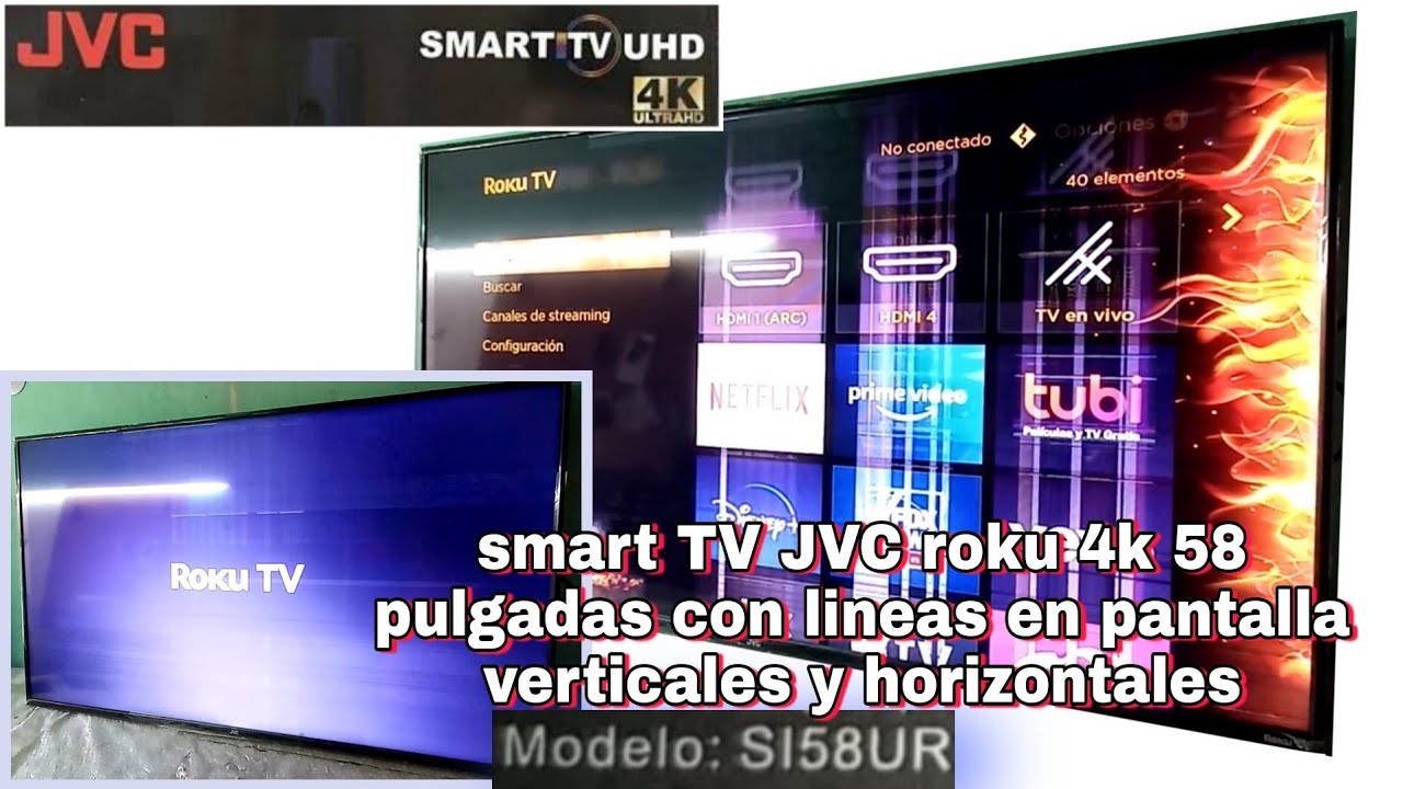 Reparar Pantalla TV JVC Con Líneas Imagen Doble