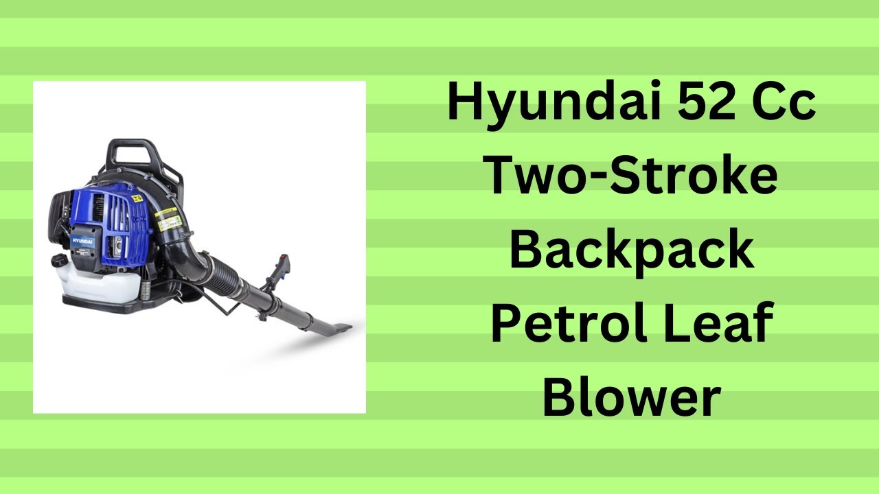 Hyundai 52 Cc Two Stroke Backpack Petrol Leaf Blower