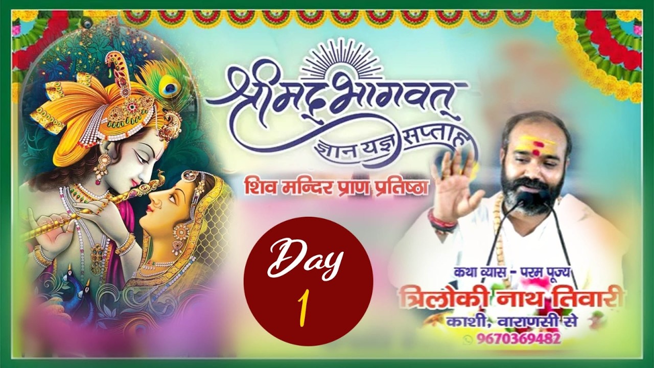 LIVE DAY -1 श्रीमद् भागवत कथा प. त्रिलोकीनाथ तिवारी जी शहजादेपुर लखनऊ (यूपी)
