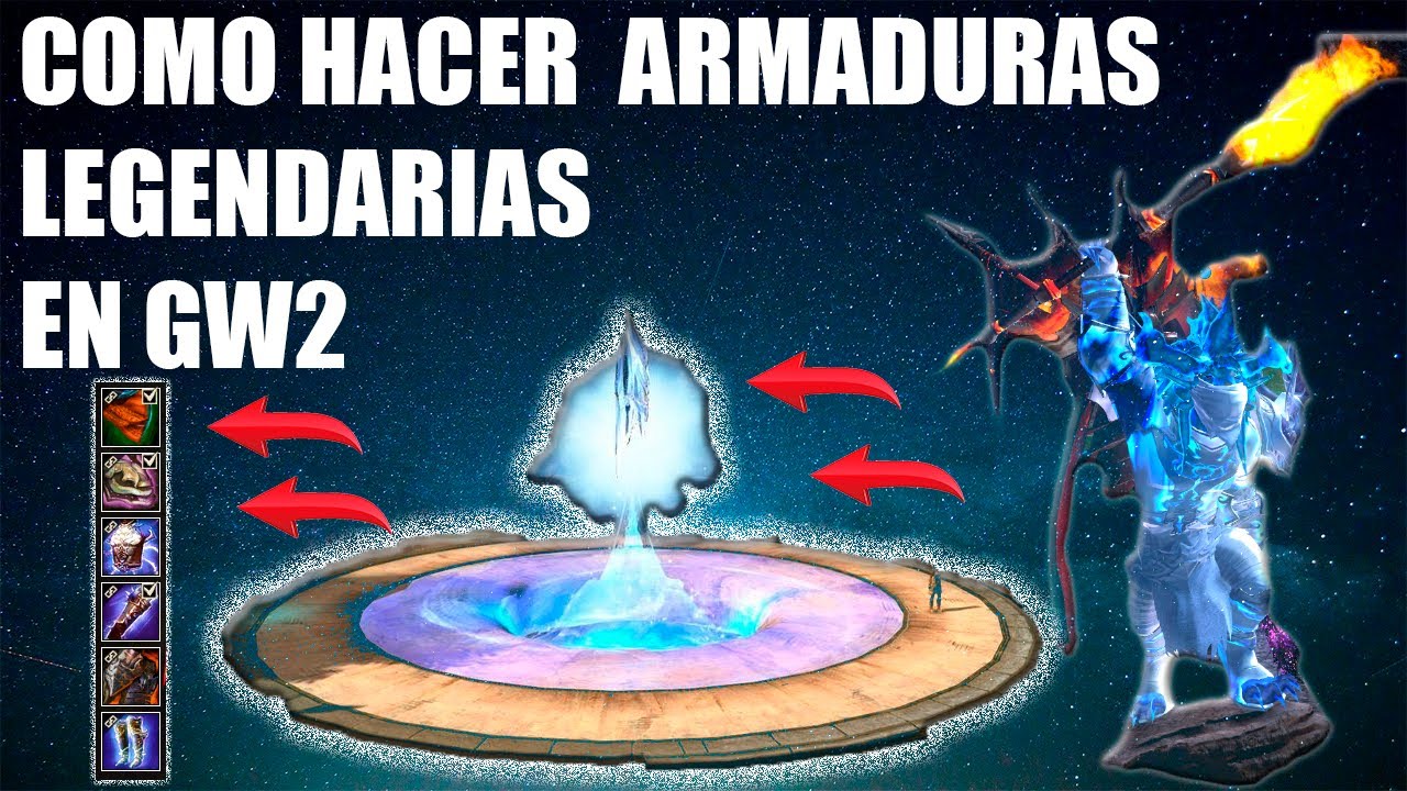 COMO HACER ARMADURAS LEGENDARIAS EN GUILD WARS 2 (GW2) JUGANDO WVW(MUNDO VS MUNDO)