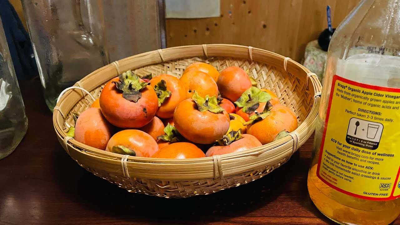 persimmons for vinegar and festive chitchat