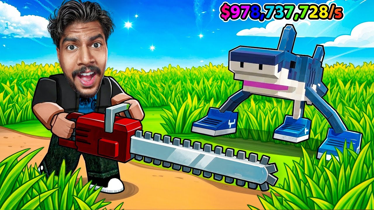 ROBLOX CUT GRASS FOR BRAINROTS!!