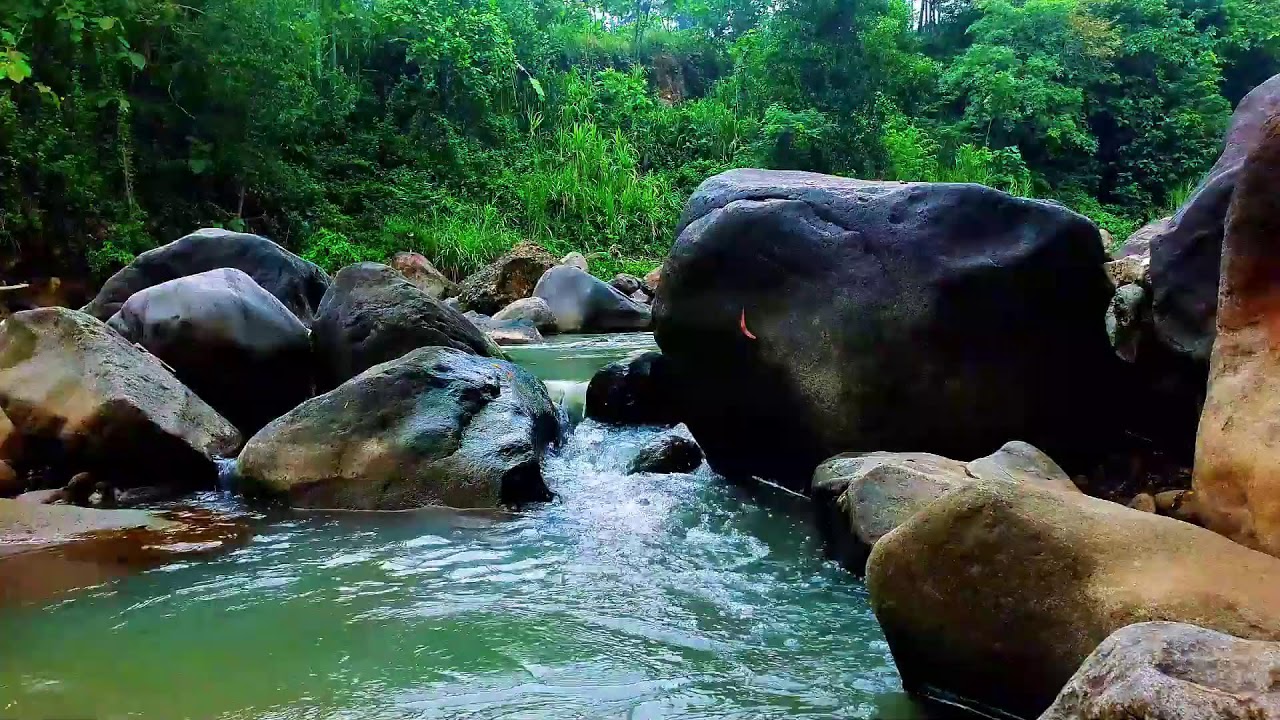 Deep Sleep River Sounds Flowing Gently Past Smooth Sand and Rounded Rocks