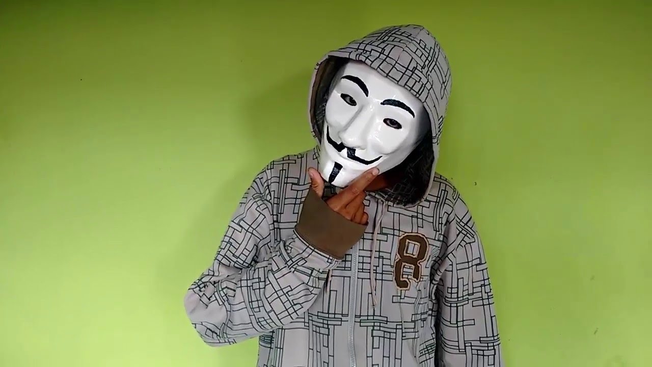 como fazer mascara do zangado (guy fawkes,anonymous ) parte1