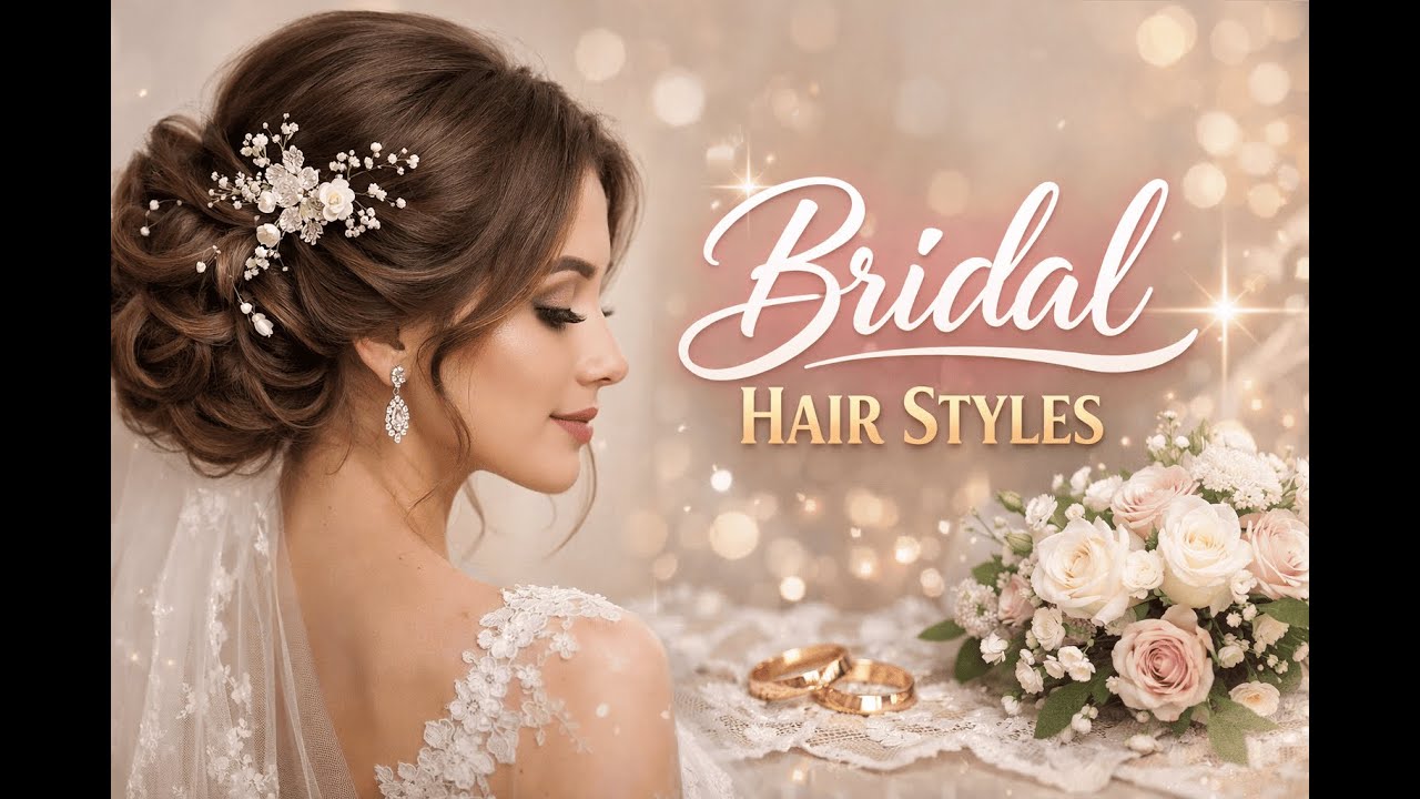 “Bridal Hairstyle for Girls | Wedding Hair” 👰|#makeuptutorial |#everydaymakeup |#makeup|#makeupreels