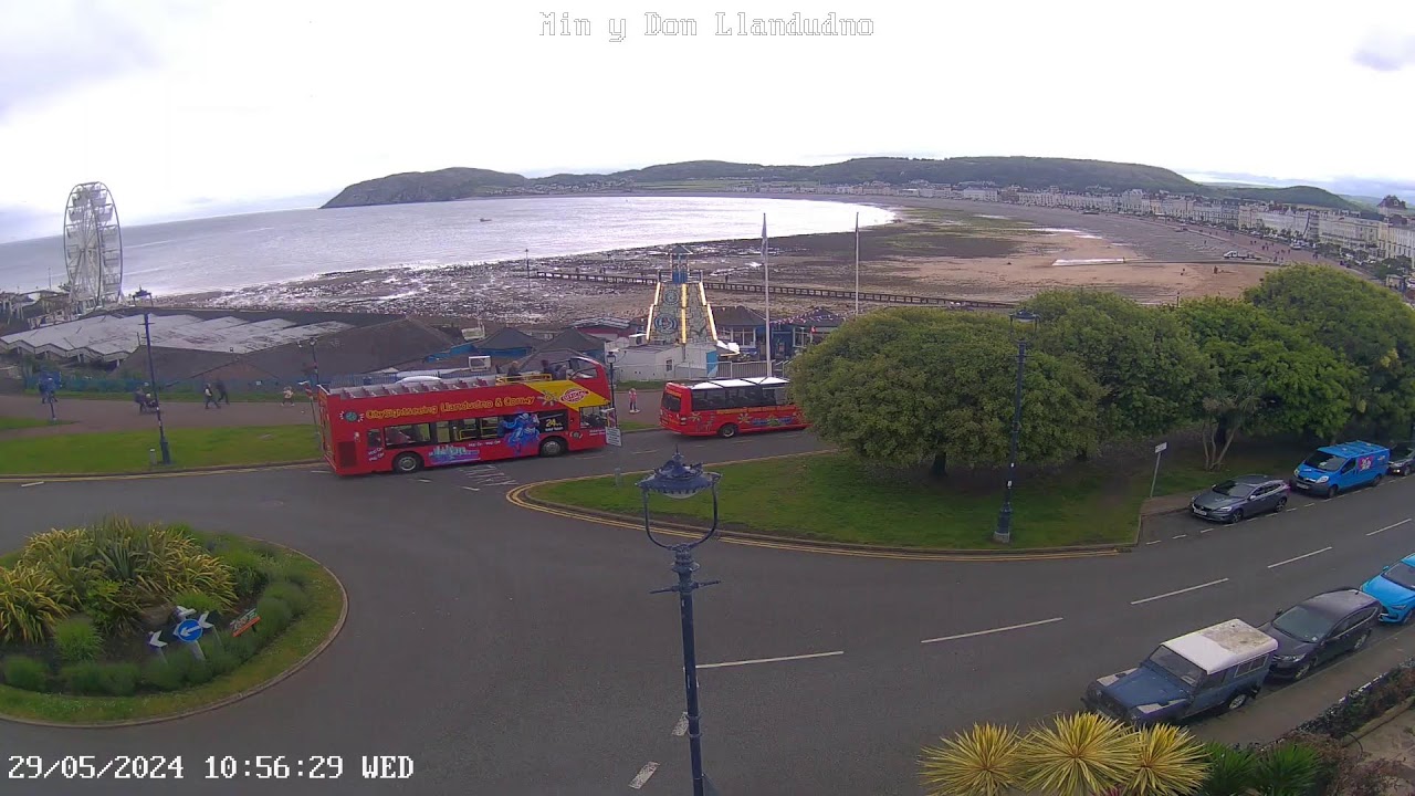 Llandudno North Parade from  Min y Don Guest House / Copper Mill Bar