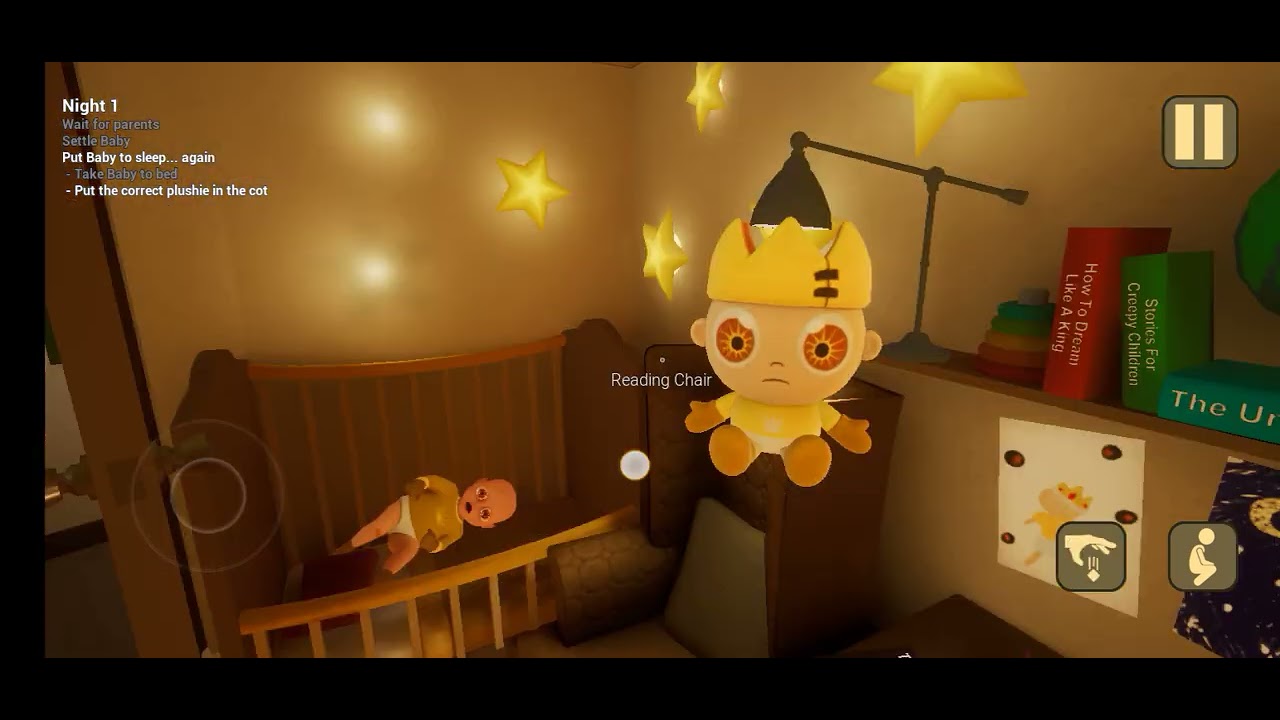 Baby in yellow game play video 