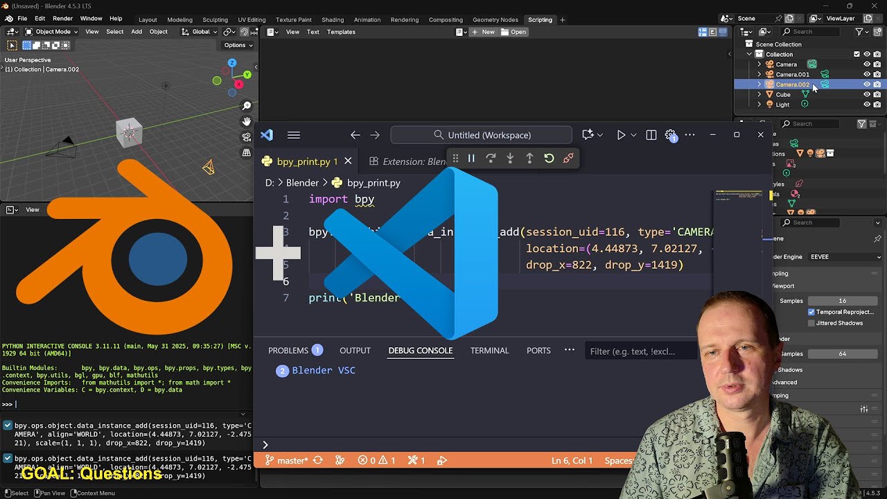 Connect Visual Studio Code with Blender