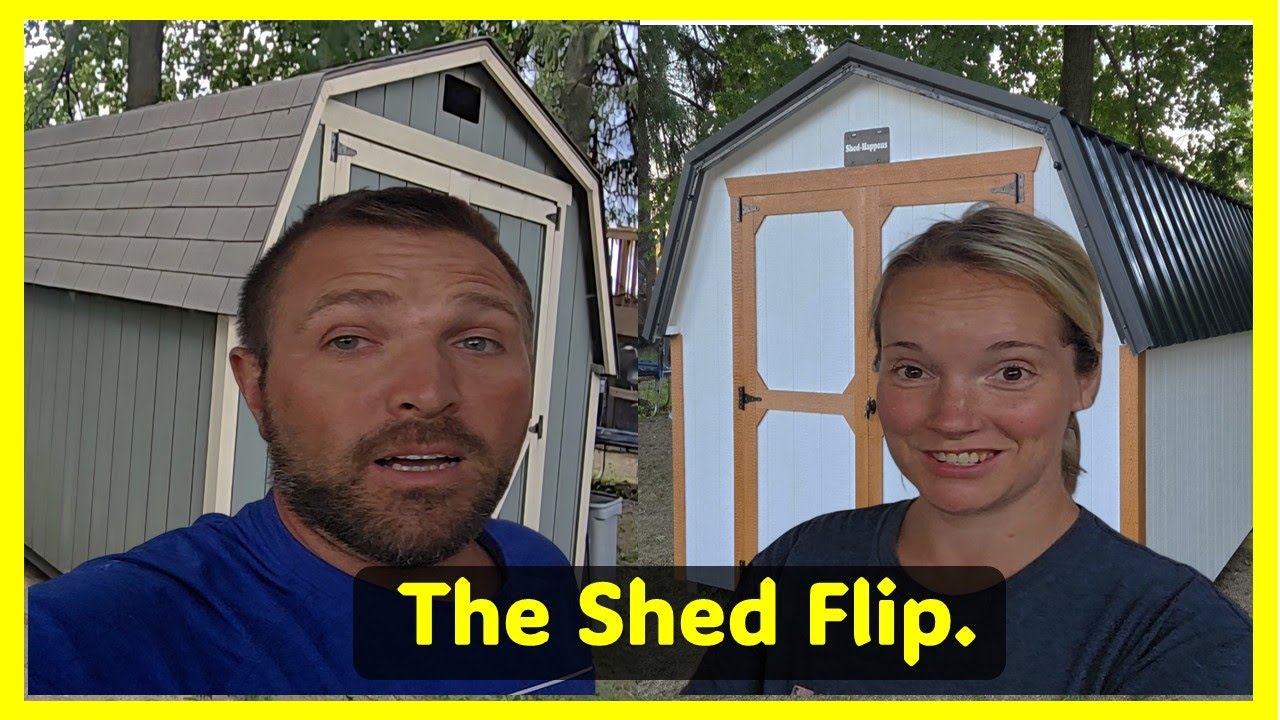 We flipped a shed . Vlog #10