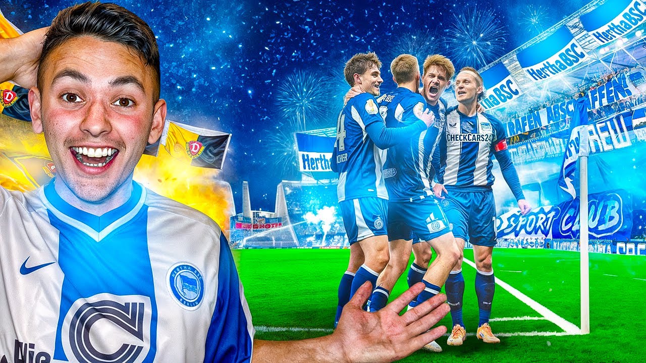 Insane Atmosphere at Hertha Bsc vs Dynamo Dresden