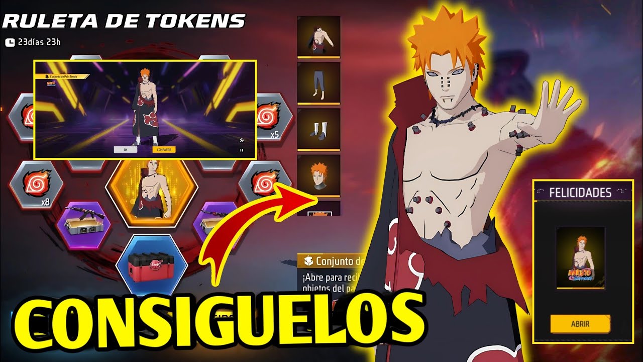 SACANDO CONJUNTO DE PAIN TENDO CON POCOS DIAMANTES RULETA DE TOKENS
