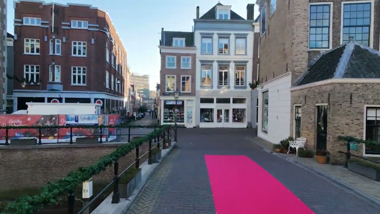 Dordrecht Nederland w Świąteczny Dzień.