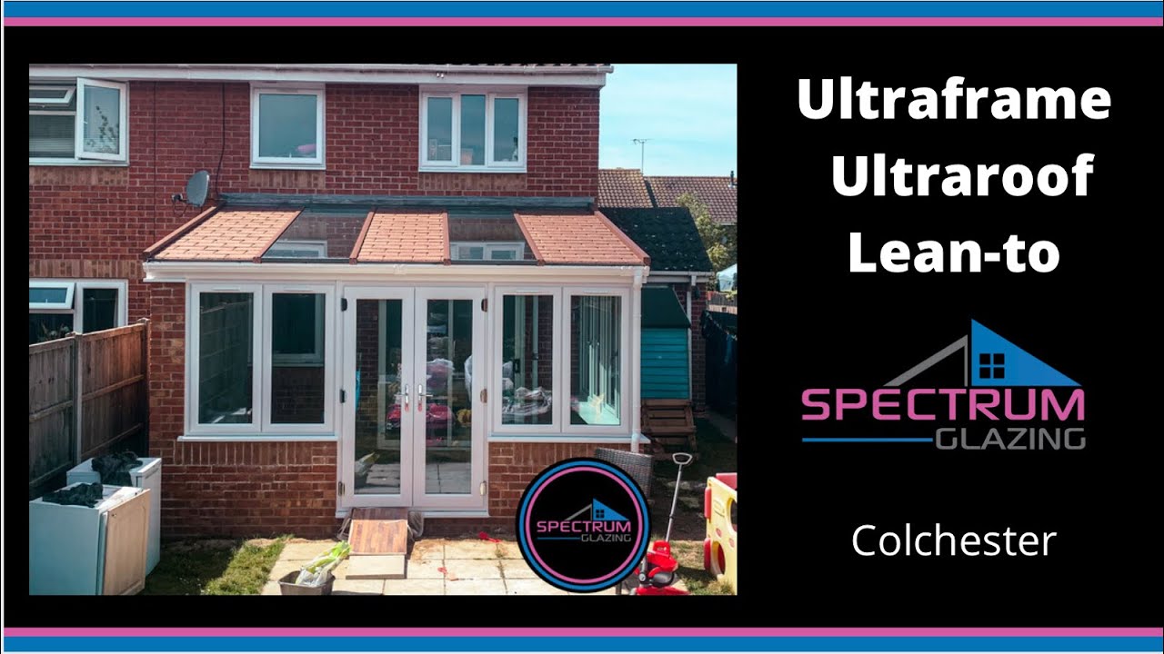 Ultraframe lean to tiled Ultraroof  conservatory (Harvest brown tiles) Colchester