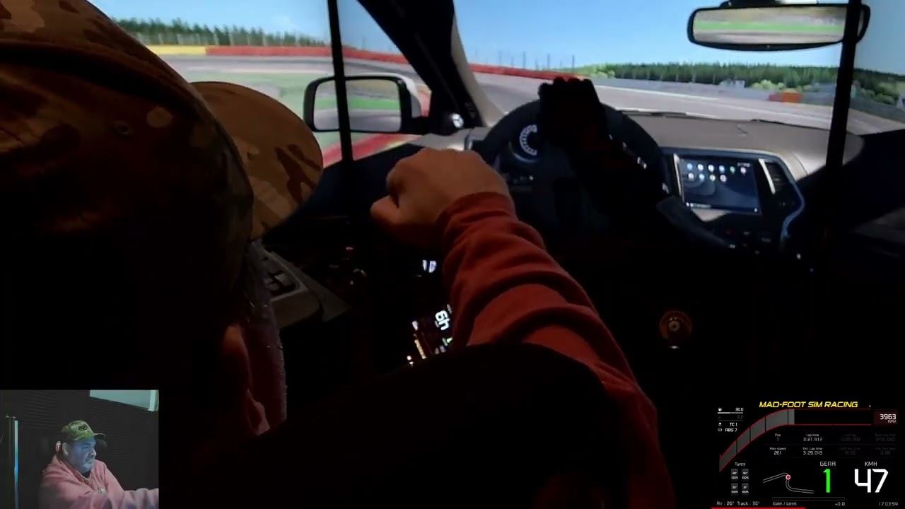 #assettocorsa #spa #trackhawk MAD-FOOT Sim Racing & the Jeep Trackhawk at Spa TAKE 2!