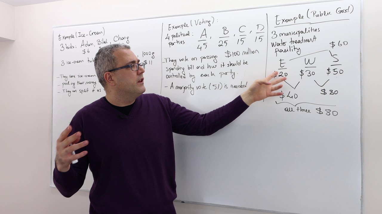 (AGT4E1) [Game Theory] Cooperative Game Theory: Some Examples