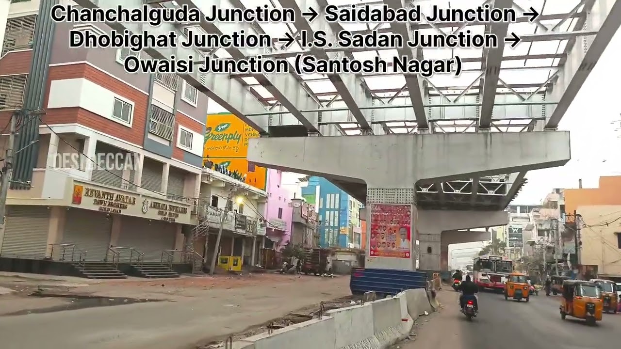 Hyderabad Santosh Nagar Steel Bridge Work 🚧 Big Development Update!