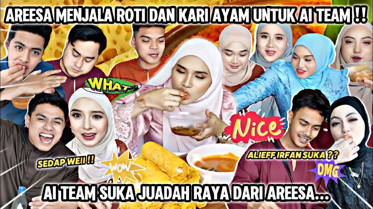 ROTI JALA KARI AYAM UNTUK AI TEAM! JUADAH RAYA PALING TERSEDAP!