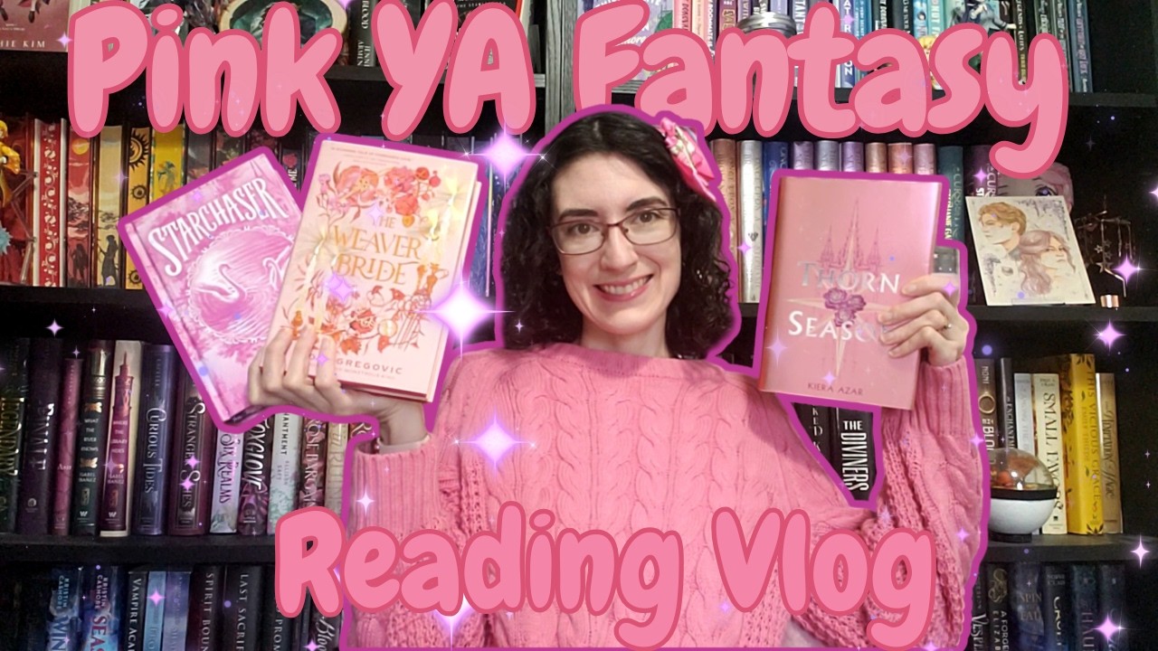 Reading Pink YA Fantasy Books (Reading Vlog)