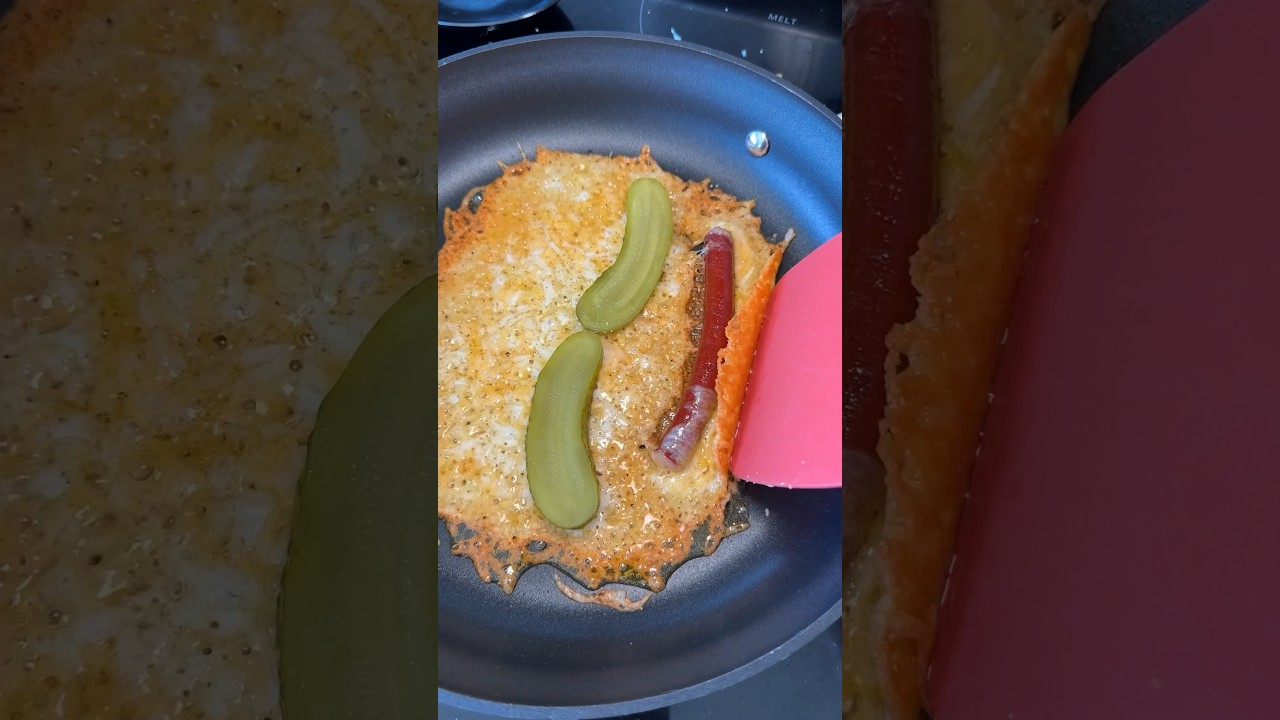 Trying the viral fried cheese and pickle wrap