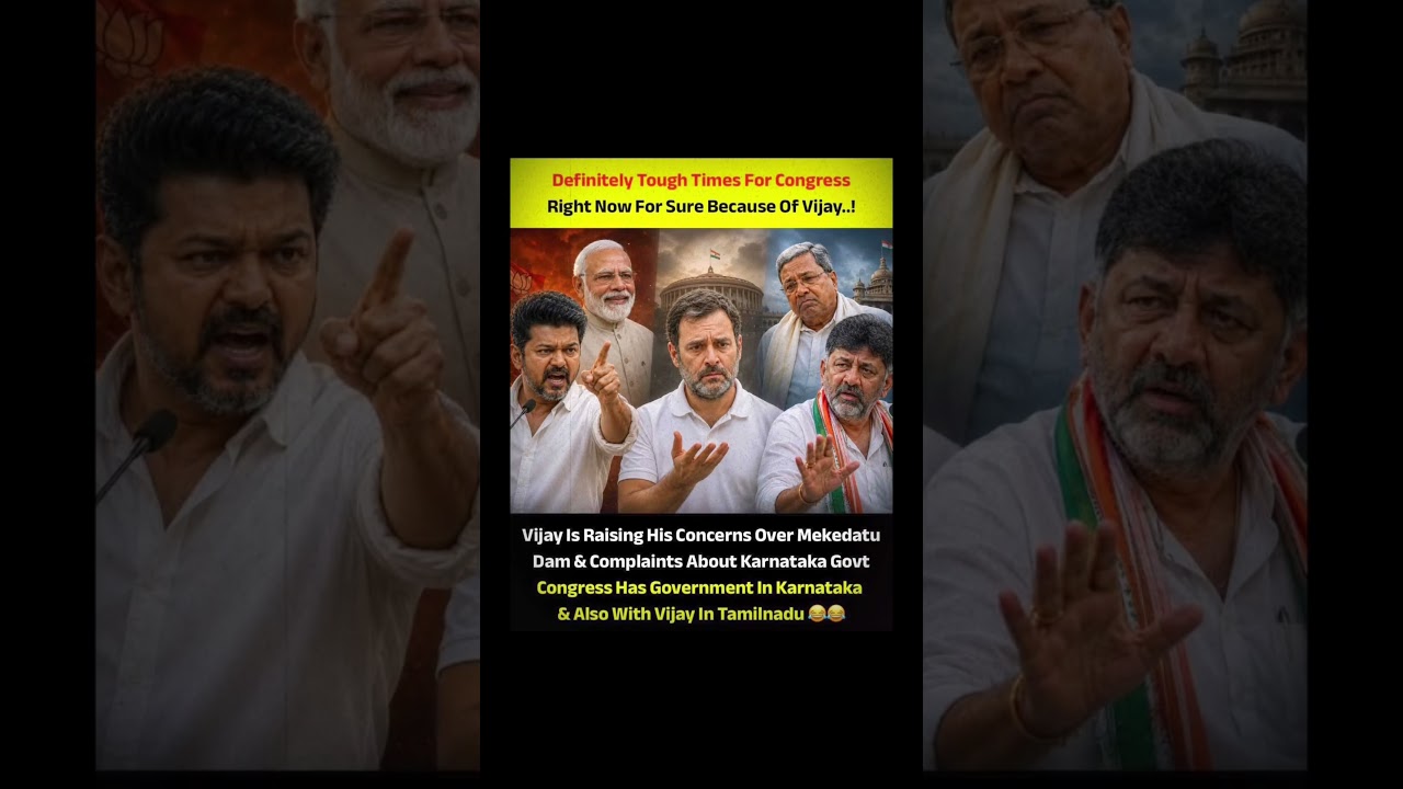 Mekedatu Debate Sparks Political Buzz As Vijay Opposes Project While Congress Faces Questions 👀💧🔥