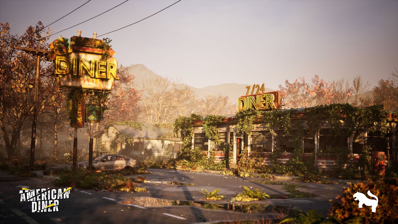 Post-Apo American Diner Environment | Unreal Engine | Game-Ready Assets