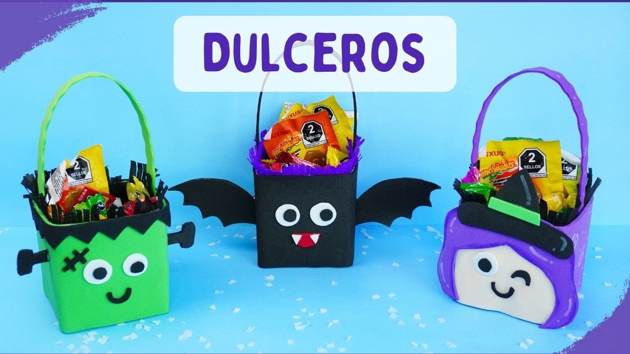 🧙‍♀ Dulceros fáciles para Halloween con material reciclado ft. 