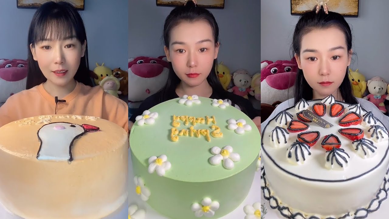do you like cake? 생크림 케이크를 먹어