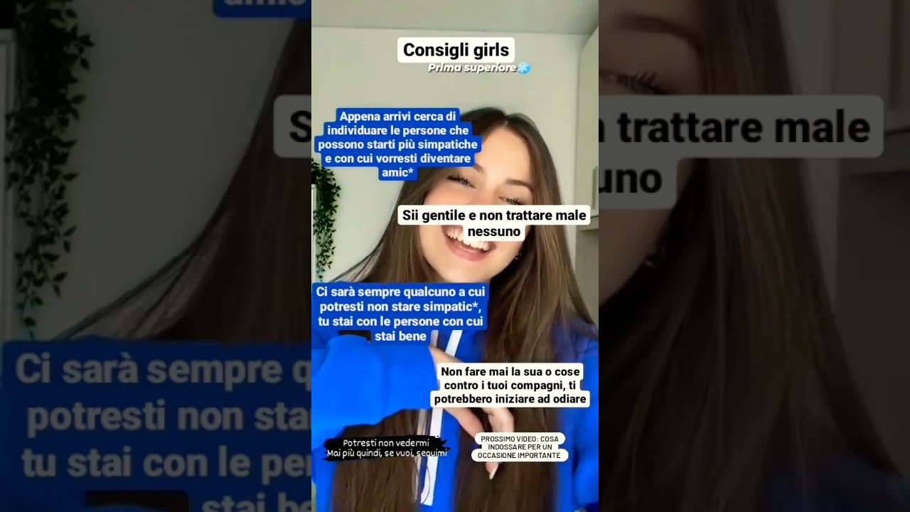 consigli per girls prima superiore