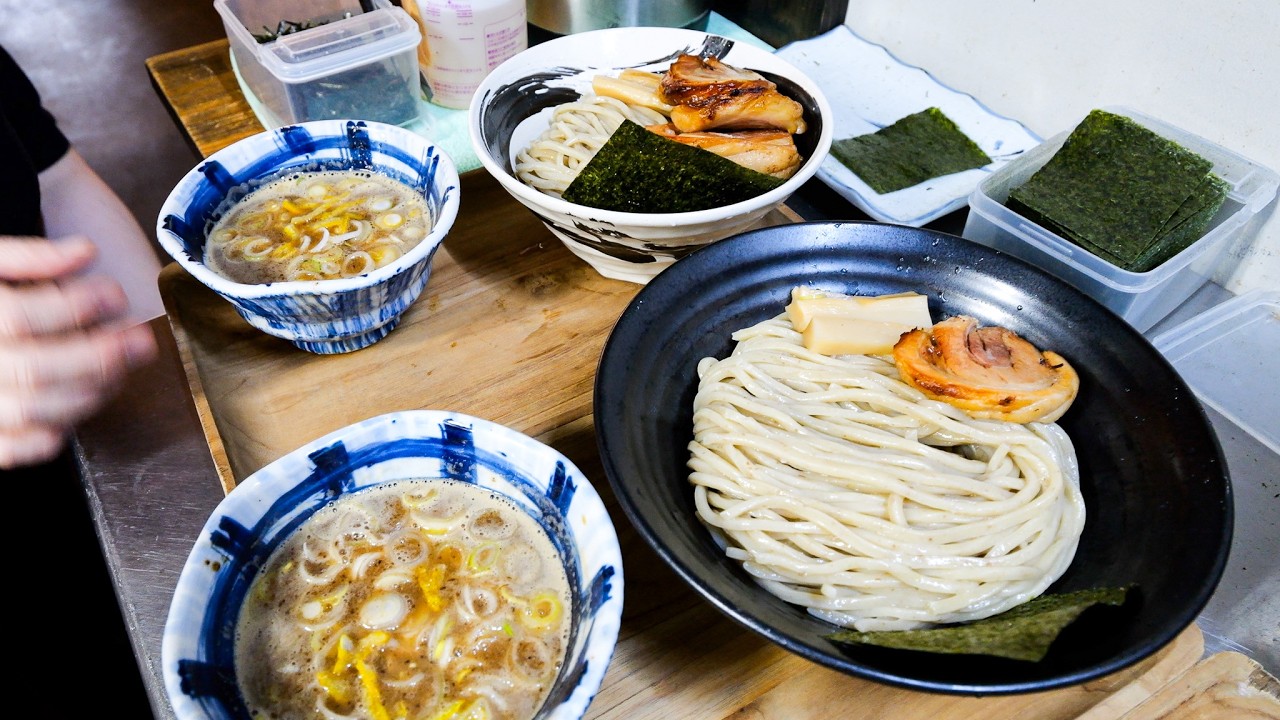 【福井】チャーシュー１日２０キロ爆売れラーメン屋のガツ盛り油そば・つけ麺丨JAPANESE FOOD