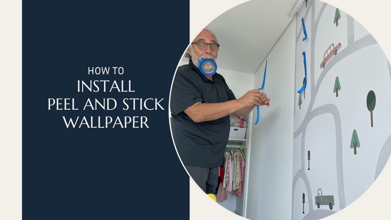HOW TO Install Peel and Stick Wallpaper (Full Tutorial)