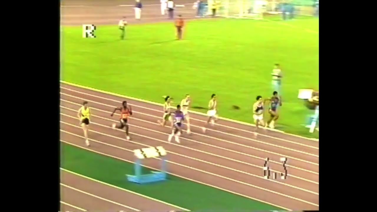 Steve Williams , Eugen Ray,  Silvio Leonard , Pietro Mennea  -mens 100m 1977 World Cup of Athletics