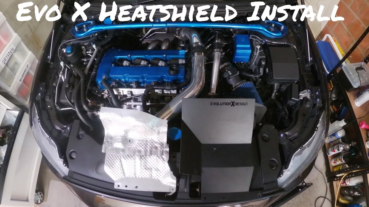 Evo X Firewall Heatshield Upgrade Install