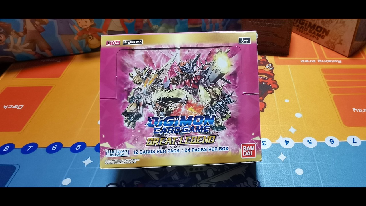 Распаковка всех бустеров Digimon #03 - Великая Легенда (BT4)