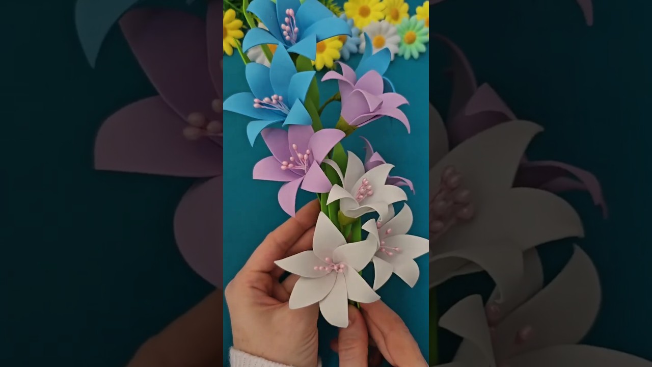 Amazing Flowers from Foam sheet | Flowers Bouquet #handmade #crafts #flowers