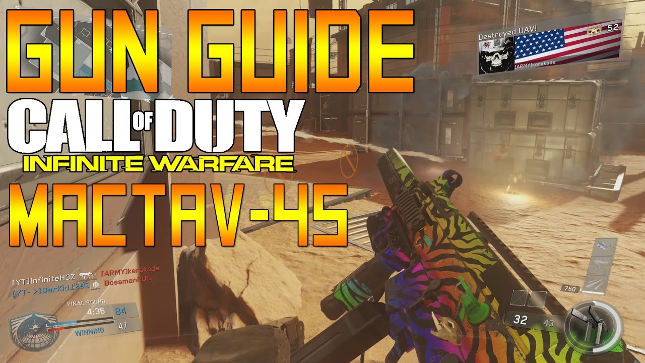 UMP-45!!! || MACTAV-45 BEST CLASS SETUP/GUN GUIDE || SMG || Infinite Warfare