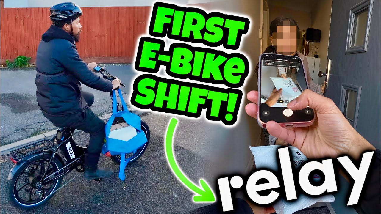 No Car? No Problem… Delivering RELAY on RCB E-Bike! (Side Hustle POV)