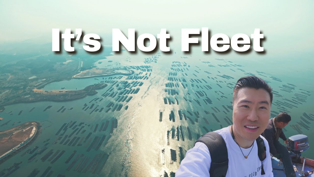 The Largest Oyster Farm in the world, Qinzhou in China is famous for it
