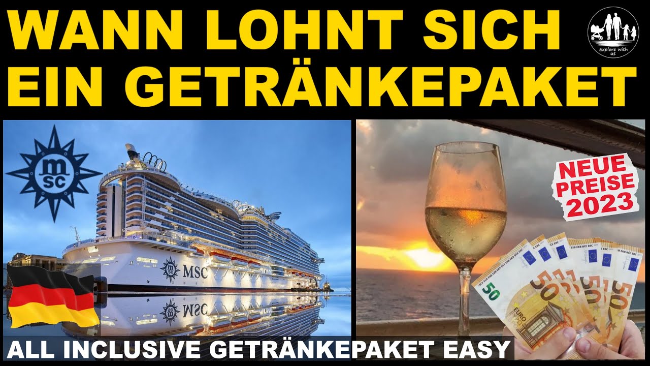 MSC Getr&auml;nkepaket EASY - Die Analyse & Berechnung - Wann lohnt es sich?